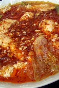 中華　四川風鶏肉春雨スープ　”水煮鶏肉”