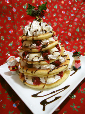 ホットケーキdeツリーケーキ
