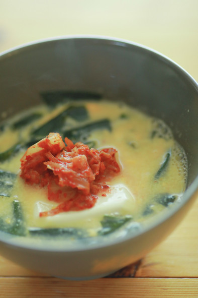 レンチンふわふわ卵スープ の写真
