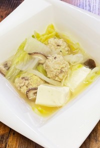 豚バラ 肉団子と白菜のスープ