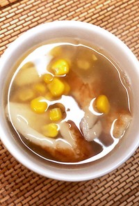 ♡ちくわとコーンのとろみ中華スープ♡