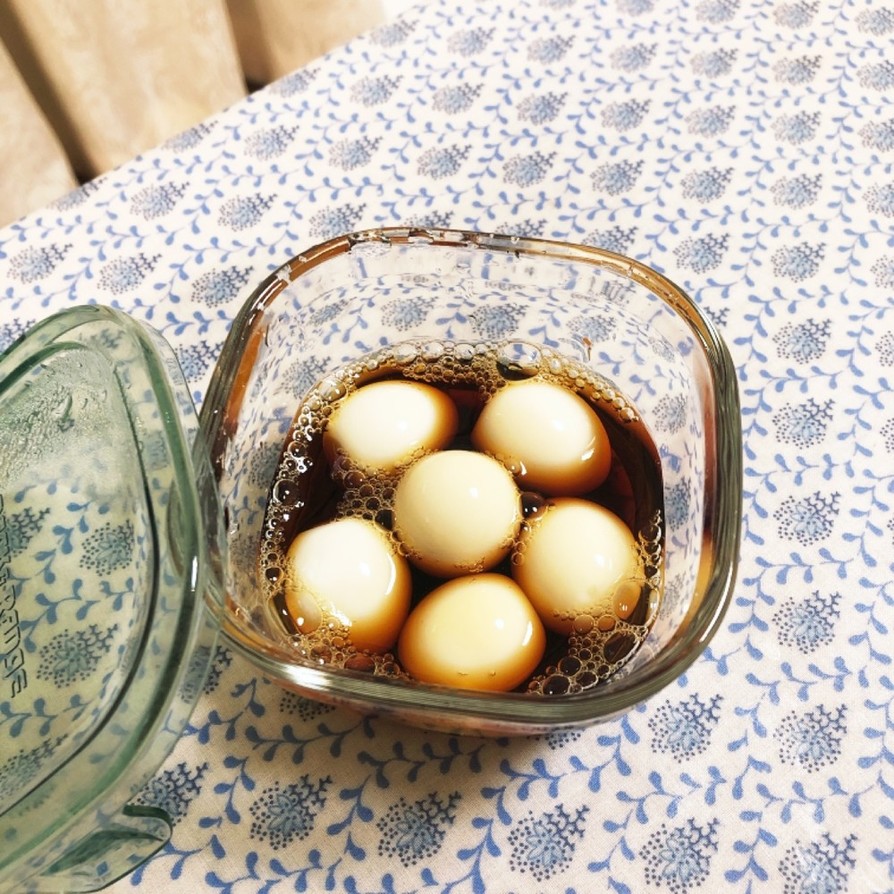 お弁当に☆うずら卵のしょうゆ漬けの画像