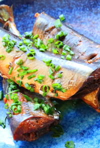 圧力鍋で骨までやわらか♫秋刀魚の甘露煮