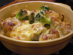 電子レンジで♪手間なし鶏肉のチーズ焼き