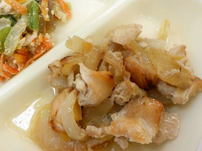 南房総市給食◆鶏のスタミナ焼きの画像