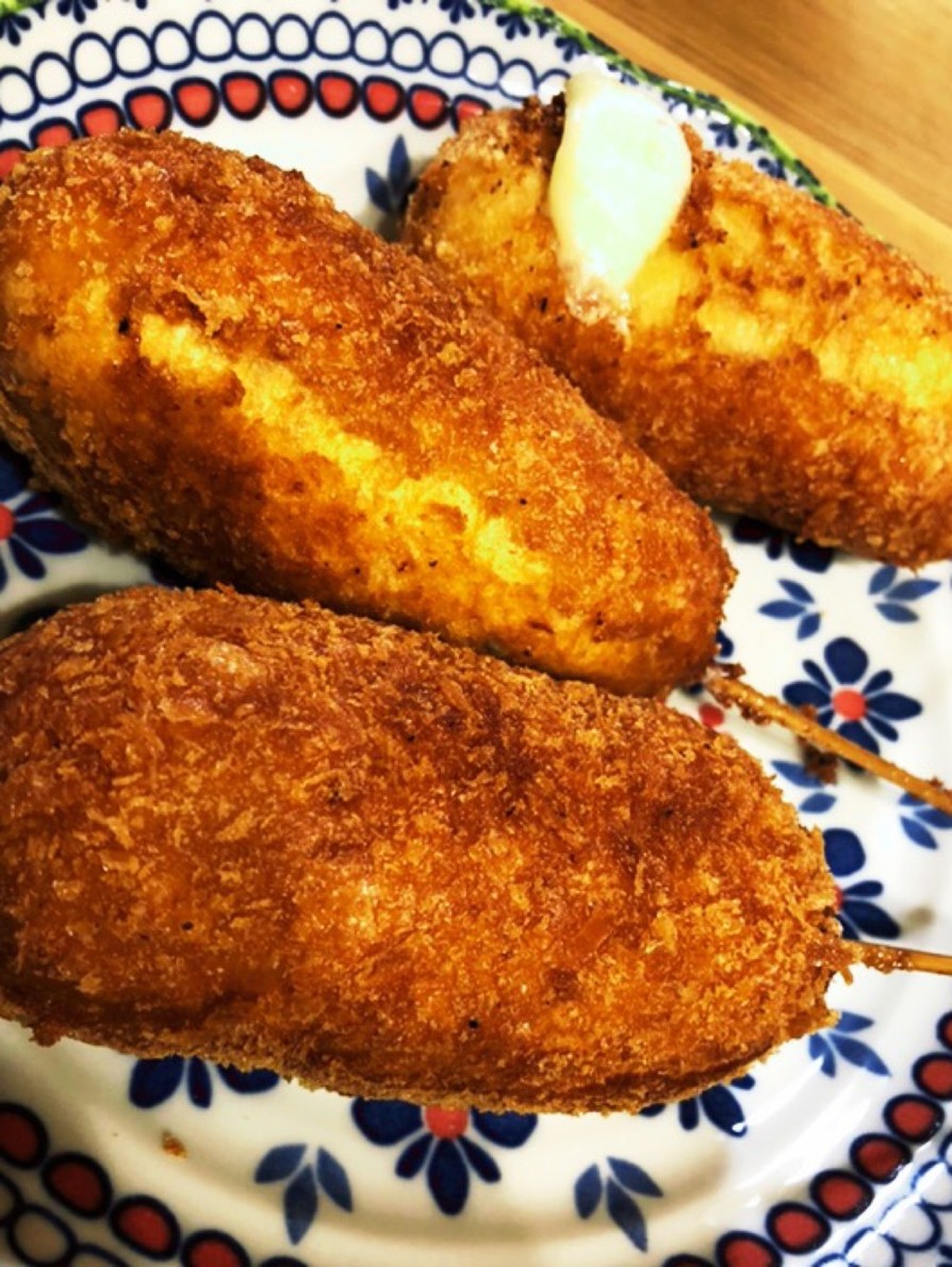 チーズハットグ&アメリカンドッグ by クックMS5JNN☆ 【クックパッド】 簡単おいしいみんなのレシピが395万品