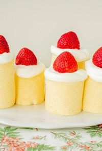 クリスマスに♡キャンドルロールケーキ