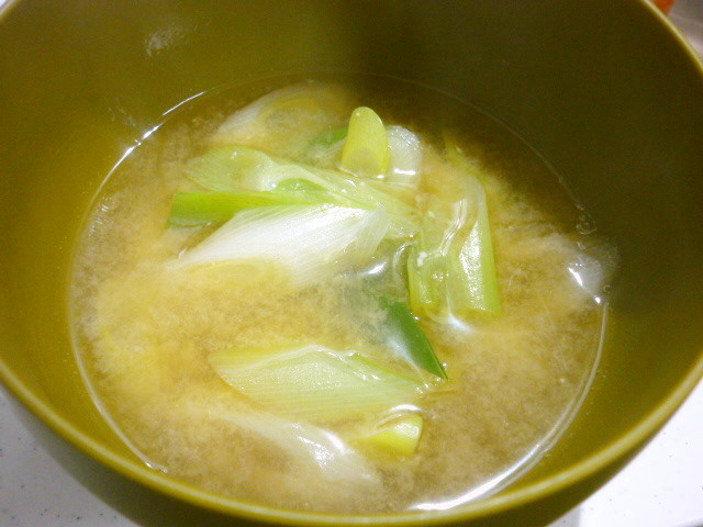 ねぎのお味噌汁の画像