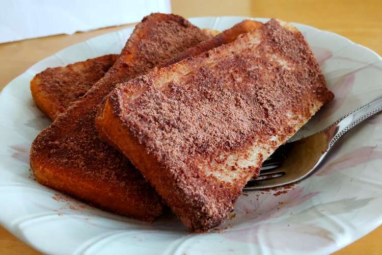 食パンde揚げパン ココア味 レシピ 作り方 By 適当の方が美味しい クックパッド 簡単おいしいみんなのレシピが375万品