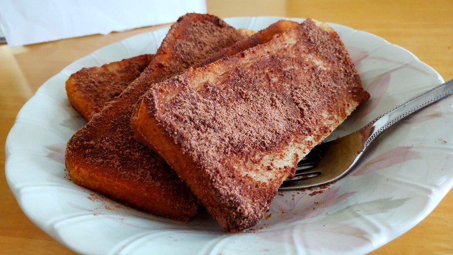 食パンde揚げパン（ココア味）の画像