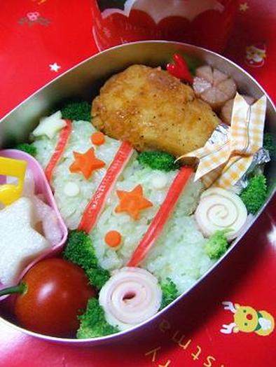 キャラ弁☆クリスマスツリー弁当♪の写真