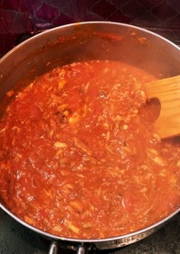 鯖缶とトマト缶で作る簡単ソース