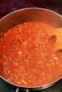 鯖缶とトマト缶で作る簡単ソース