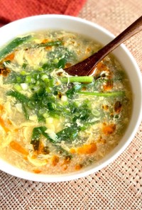 ニラ玉とろみスープ
