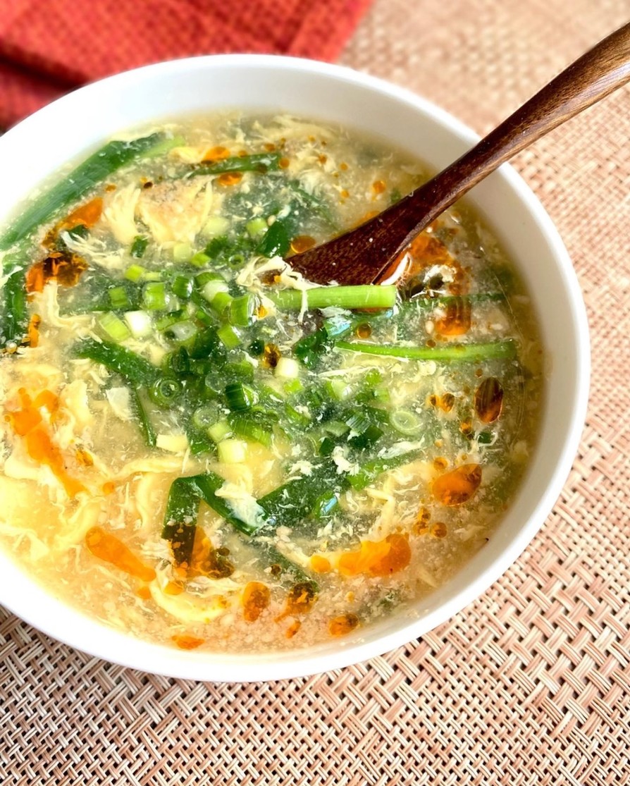 ニラ玉とろみスープの画像