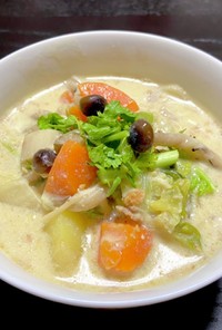 ほっこり美味しい根菜豆乳スープ