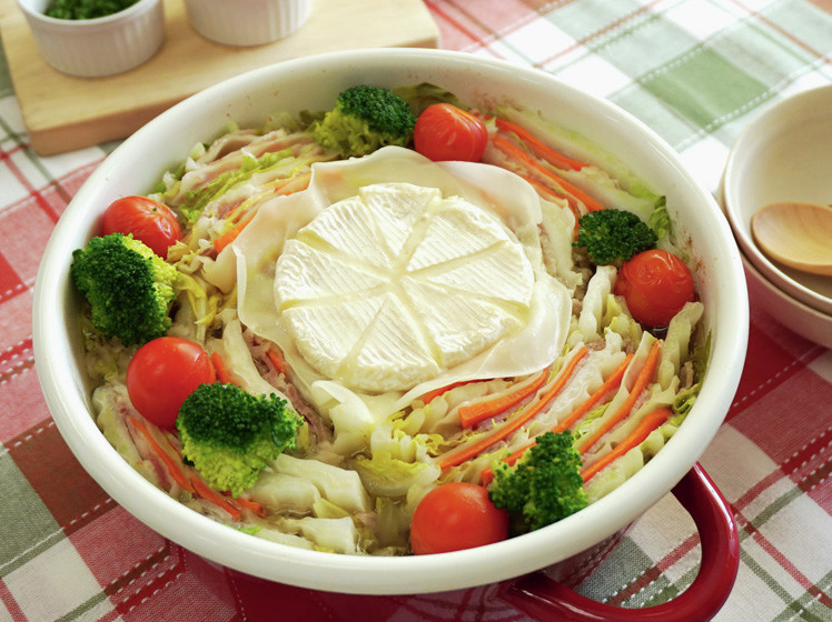 餃子皮でカマンベールミルフィーユ鍋の画像