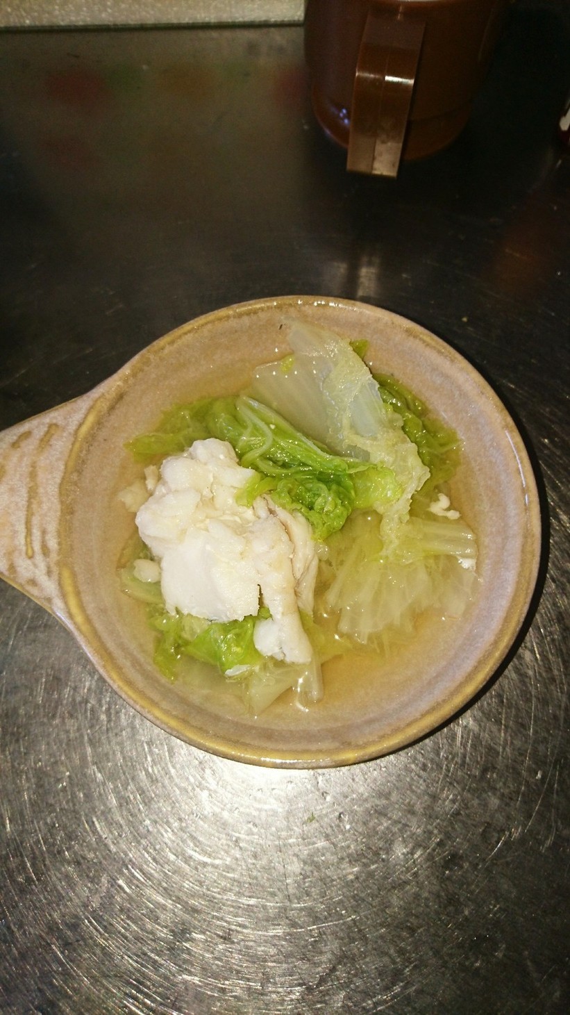 白菜と白身魚だけの寄せ鍋〜の画像