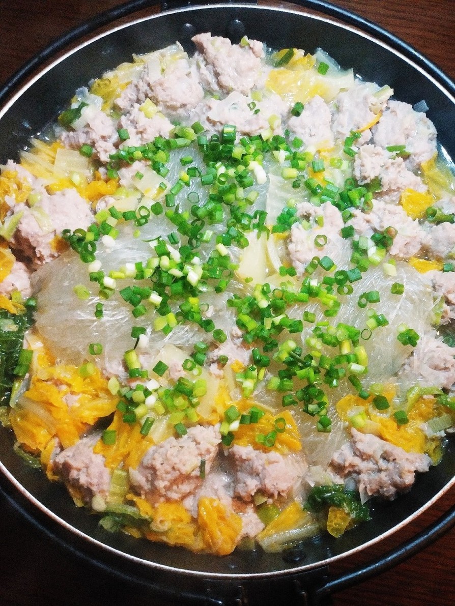 簡単☆肉団子と白菜の春雨鍋の画像