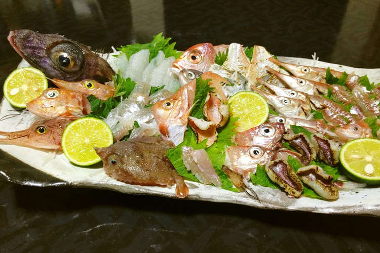 深海魚１０種活け造り姿盛り レシピ 作り方 By だるま丸 クックパッド 簡単おいしいみんなのレシピが375万品