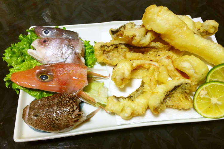 深海魚天ぷら盛り合わせ レシピ 作り方 By だるま丸 クックパッド 簡単おいしいみんなのレシピが363万品