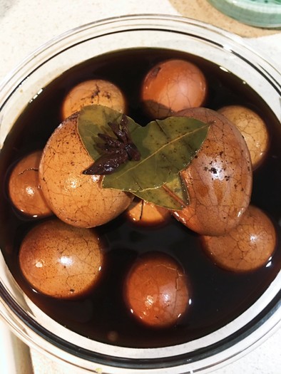 台湾名物  茶葉蛋 の写真