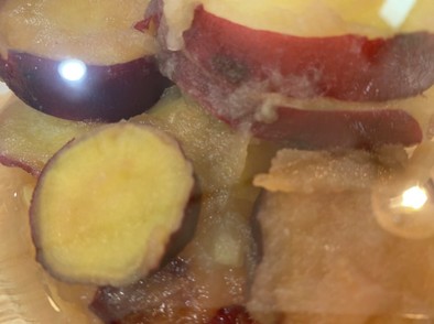 電気圧力鍋でさつまいものりんごジャム煮の写真