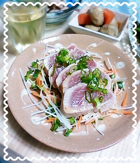 胡麻ポン鮪サラダの画像