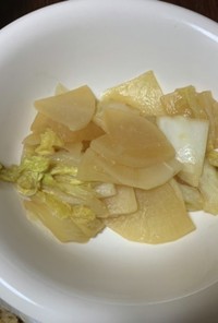 大根と白菜の簡単味噌煮込み