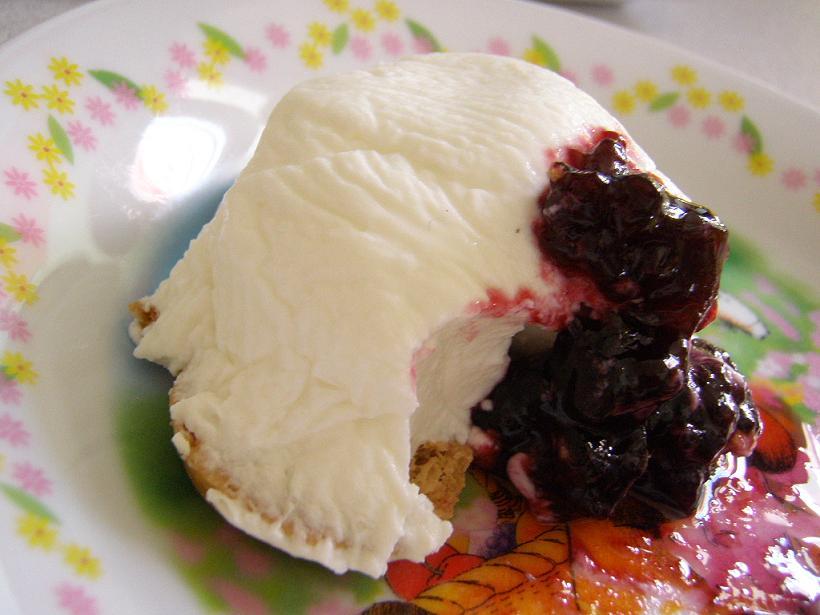 ヨーグルトde簡単レアチーズケーキの画像