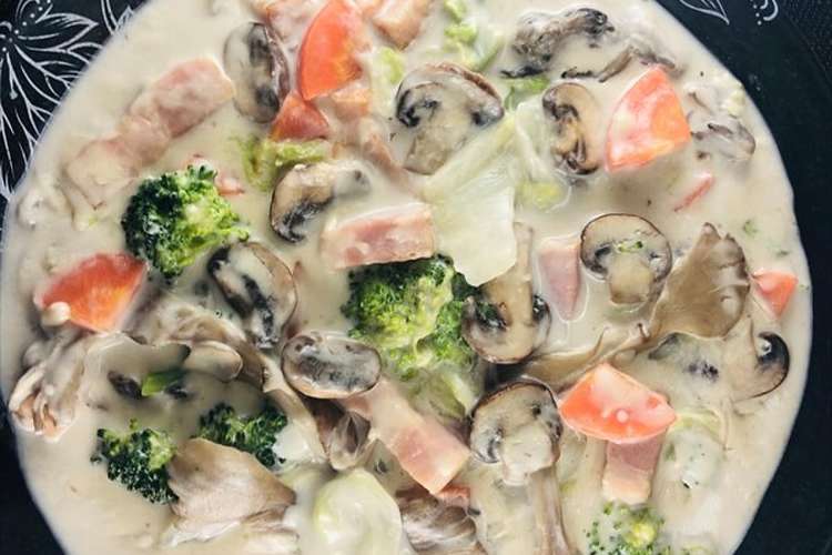 きのこと白菜のホワイトシチュー レシピ 作り方 By まんぼママ 原真智子 クックパッド 簡単おいしいみんなのレシピが364万品