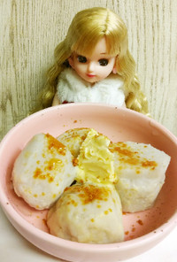 リカちゃん♡セレベス(里芋)バター醤油
