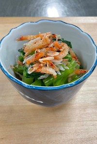 レンジで作る　簡単小松菜の煮浸し