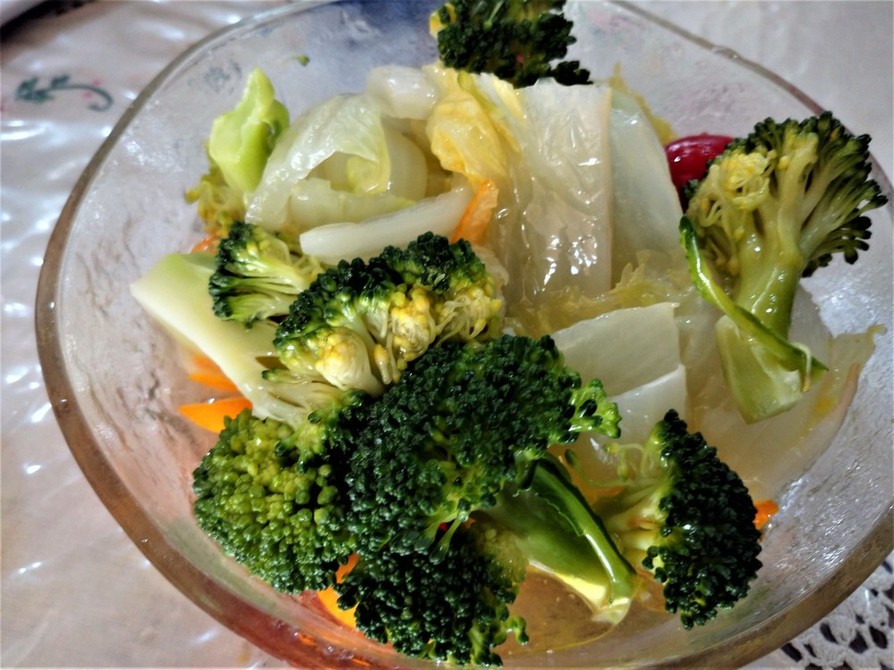 蒸し野菜の温サラダの画像