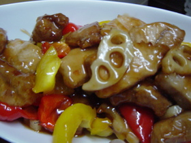 肉と野菜のあんかけ