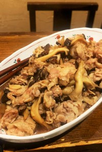 激うま☆店レシピ☆平茸と豚こま肉の炒め物