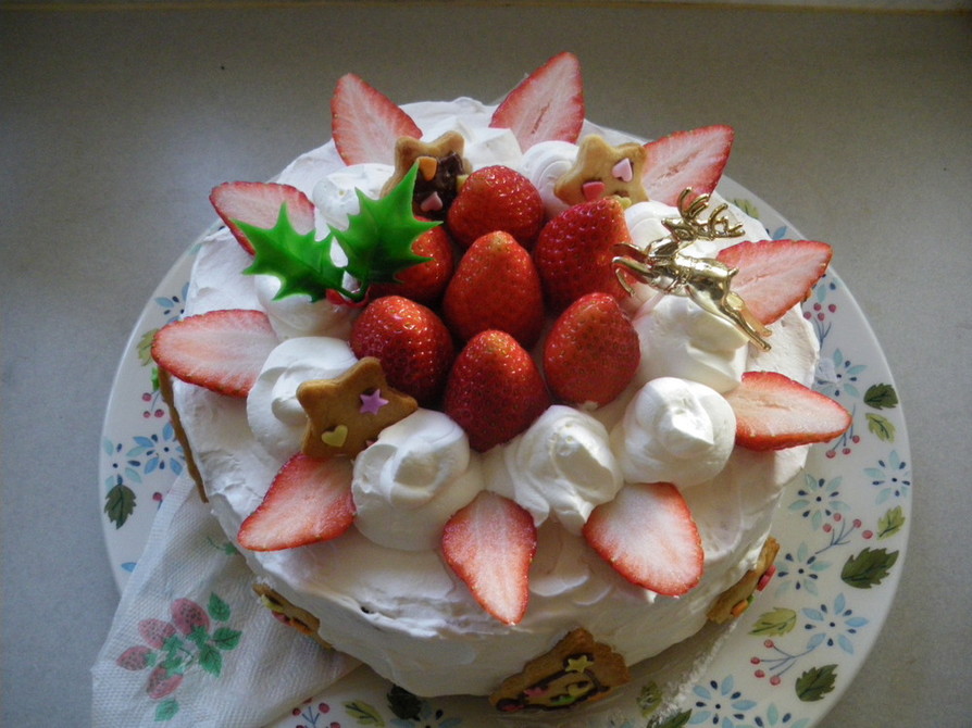 チョコっとホワイトクリスマスケーキ☆の画像