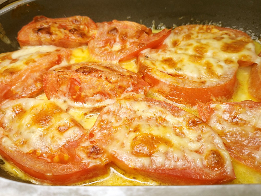 魚のフライパン焼き トマトとオリーブ添え レシピ