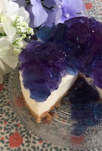 紫陽花のムースケーキ