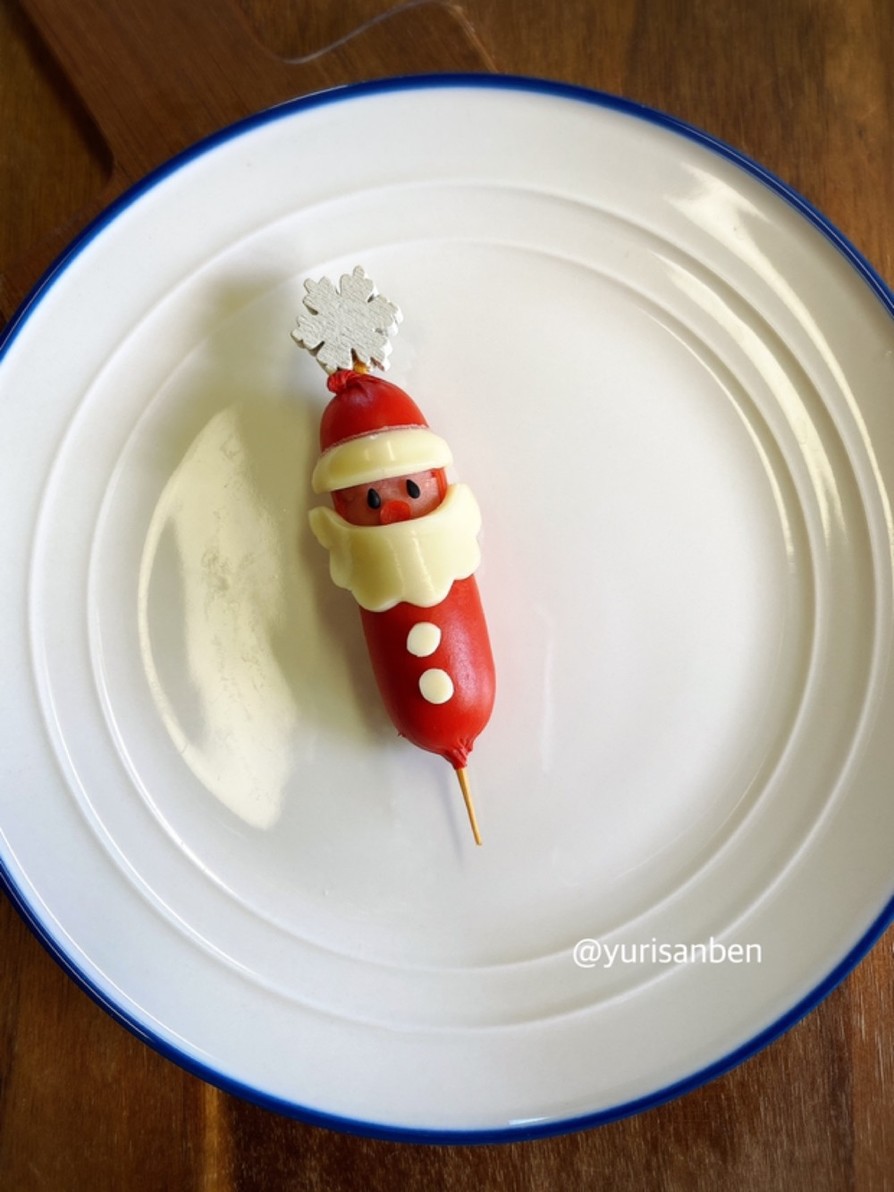 可愛いおかず#サンタさん　クリスマス弁当の画像