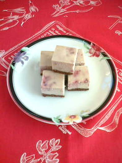 ラズベリーチーズケーキの写真