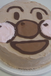 アンパンマンの顔ケーキ