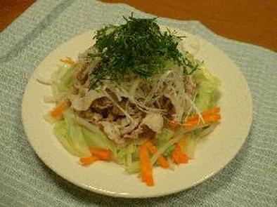 豚しゃぶの温野菜サラダ（梅風味）の写真