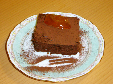 レンジで♪　ヨーグルト＆マヨチョコケーキの写真