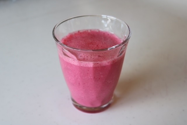 ビーツとブルーベリーのスムージーのレシピ