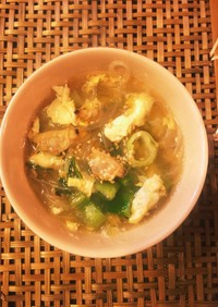 アサリと青梗菜の春雨スープ