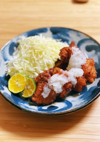 鶏むね肉でも柔らか★塩麹唐揚げみぞれがけ