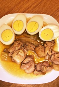 電気圧力鍋で作る鶏モモと卵の醤油煮