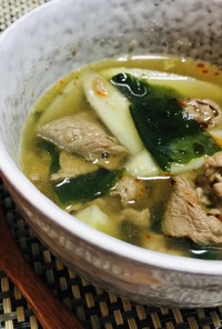 糖尿病レシピ：牛肉とごぼうのおかずスープ