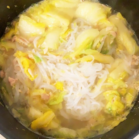 白菜とツナ缶の煮物